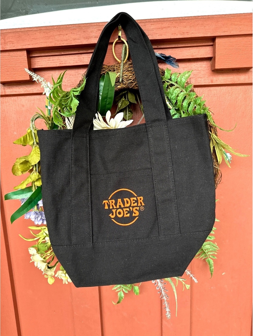 Collectible Trader Joe’s Halloween 🎃 Trick or Treat mini tote bag Canvas